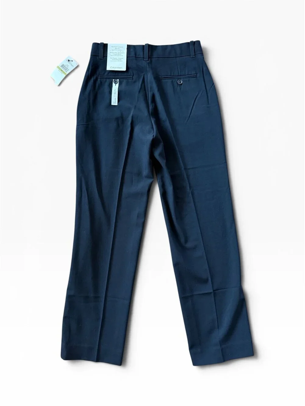 NWT Calvin Klein Boys Size 14 Navy Blue Flat Front Slim Fit Dress Pants Suit Sep